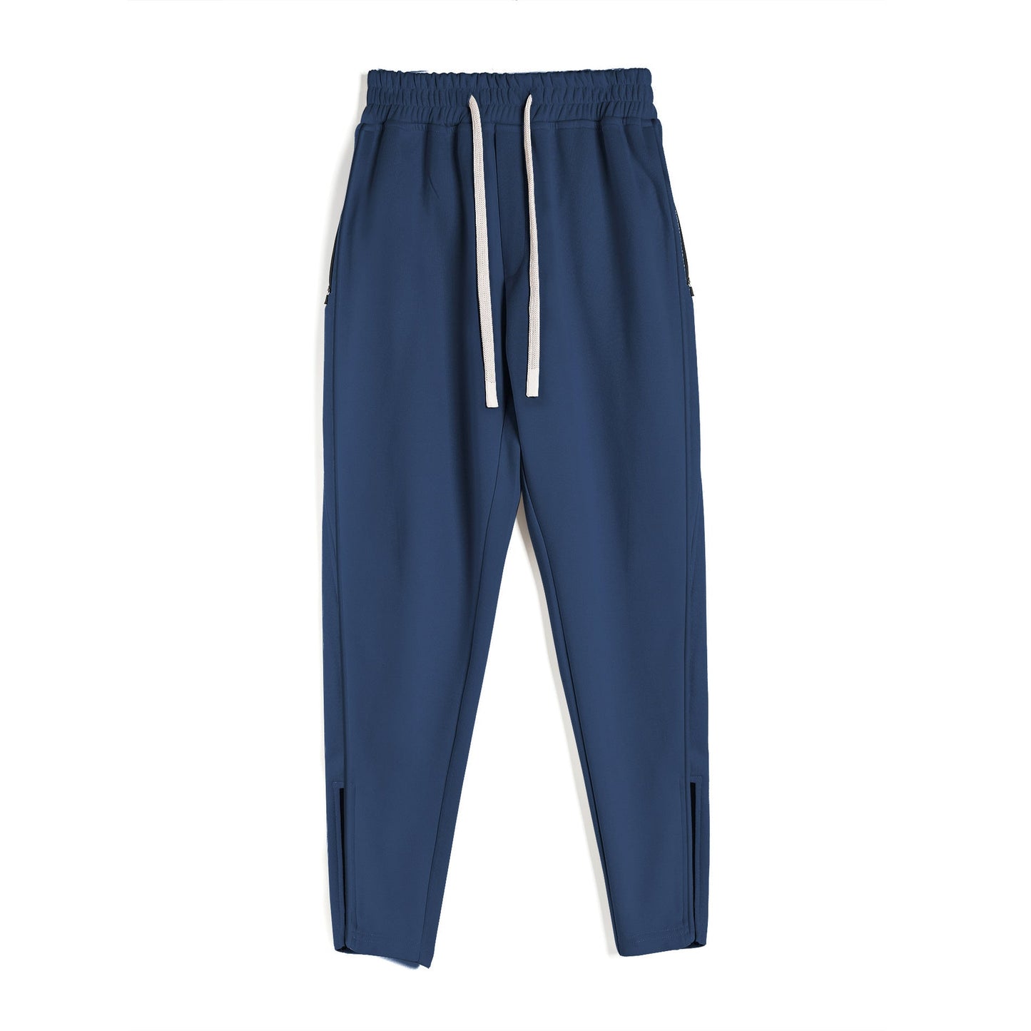Track Side Sweatpants Jogger With Zipper Hem