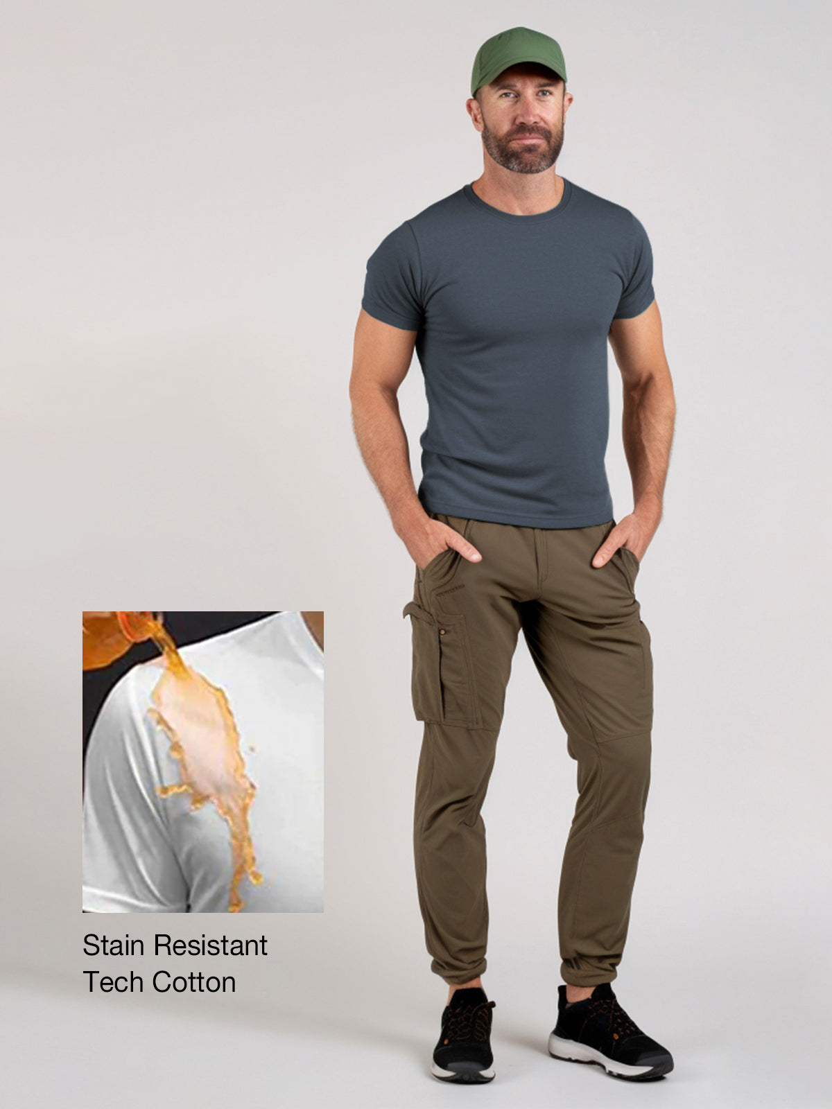 Unisex Stain Resistant T-Shirt Tech Cotton