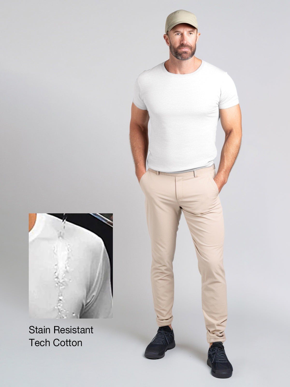 Unisex Stain Resistant T-Shirt Tech Cotton