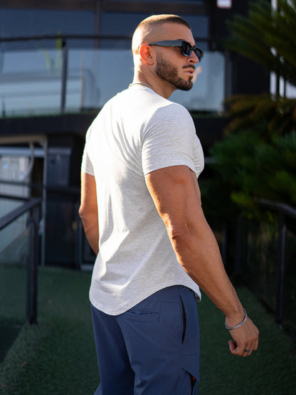 5-Pack Kore Curved Hem T-shirt Muscle Fit Crew Neck