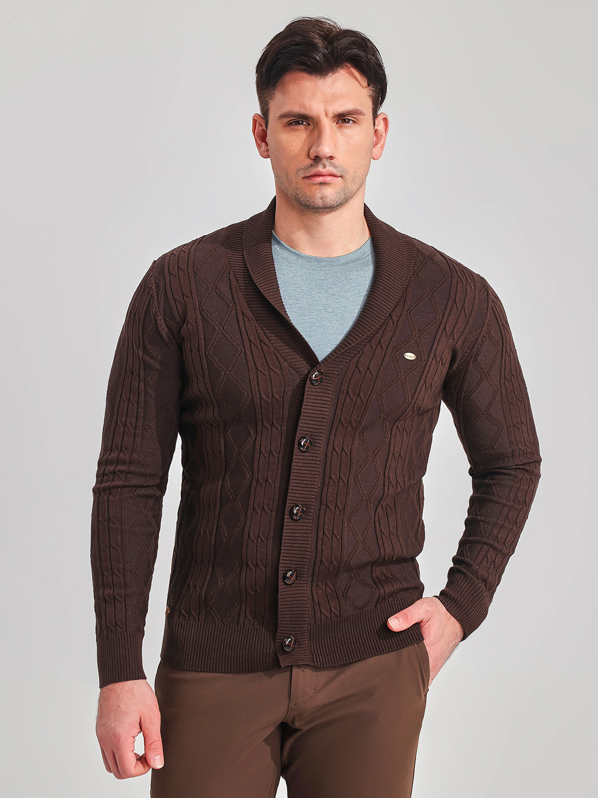 Shawl Collar Cardigan Sweater