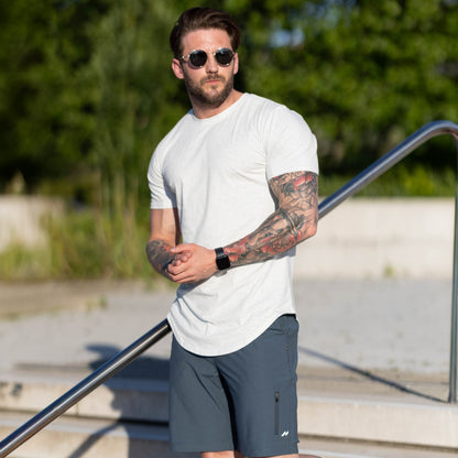 5-Pack Kore Curved Hem T-shirt Muscle Fit Crew Neck