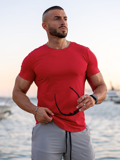 5-Pack Kore Curved Hem T-shirt Muscle Fit Crew Neck